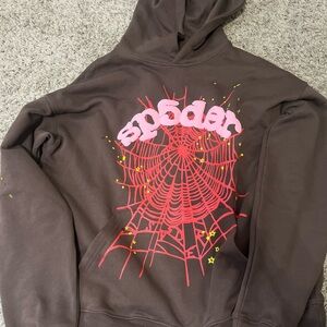Brown and Red Spider Hoodie